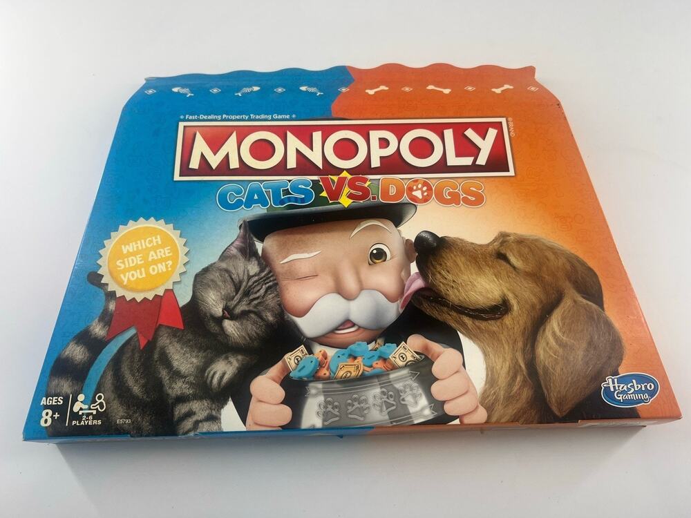 Monopoly Cats Vs. Dogs Board Game Limited Edition New In Sealed Box Hasbro